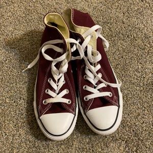 Burgundy Converse